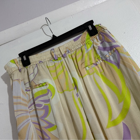 ZARA PRINTED PALAZZO TROUSERS HIGH WAIST XXL - Picture 9 of 11